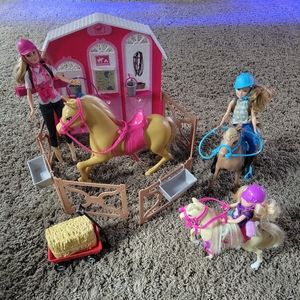 Barbie Pink Passport Horses and Ranch Playset